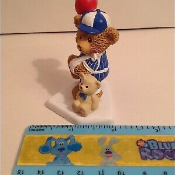 Brighter Days Bear in Baseball Uniform Figurine - Picture 12 of 12